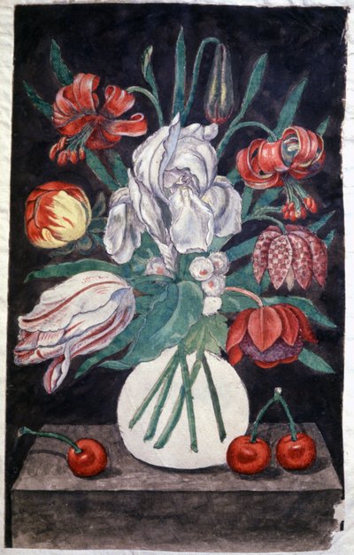 Stilleben, ca. 1920 (akvarell) av Unbekannter Künstler