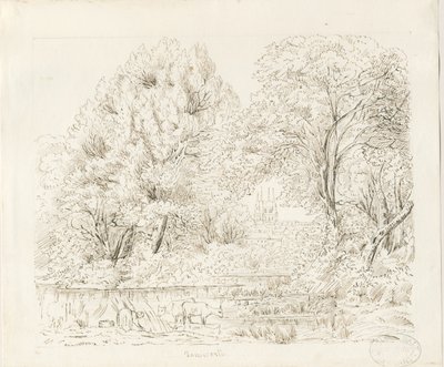 Tamworth - Rural View: blekktegning, og [1800-tallet] av Unbekannt