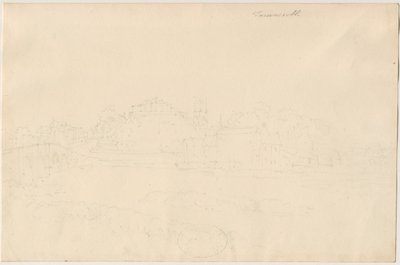 Tamworth Castle: blyanttegning, nd [1800-tallet] av Unbekannt