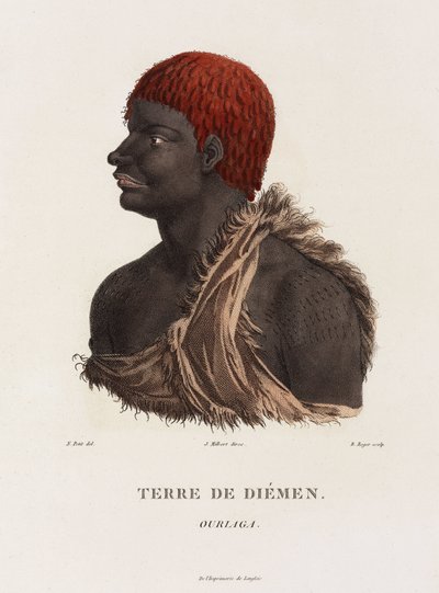 Tasmansk aboriginal, Australia av Unbekannter Künstler