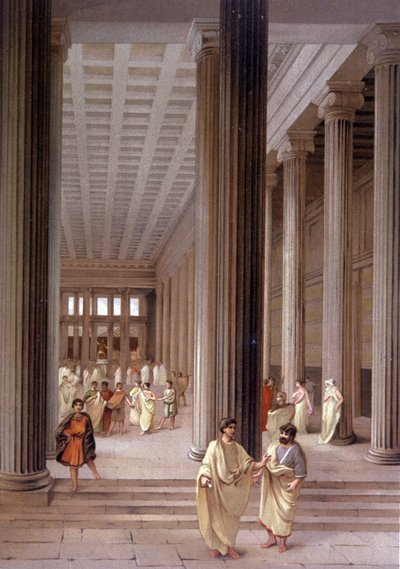 Tempel i Pompeii av Unbekannter Künstler