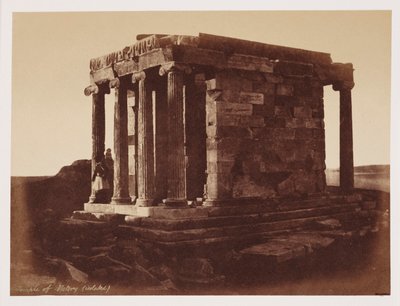 Seierstempel, Athen, ca 1849 av Unbekannt
