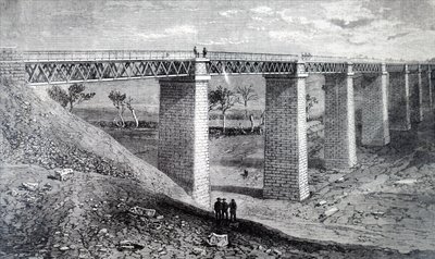 Moorabool-viadukten. av Unbekannt