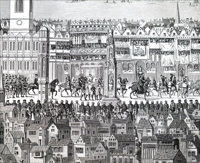 Kroningsprosesjonen til kong Edward VI. av Unbekannt