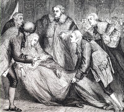 William Pitts død. av Unbekannt