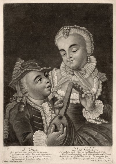 Høringen, Augsburg, ca. 1760 (gravering) av Unbekannter Künstler