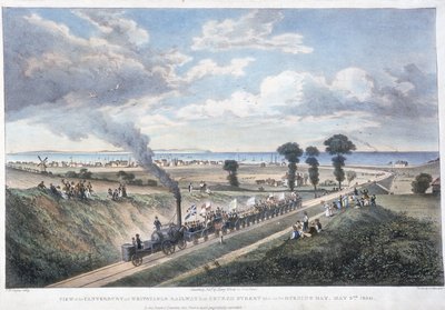 Åpningen av Canterbury and Whitstable Railway, Kent, 3 mai 1830 av Unbekannt