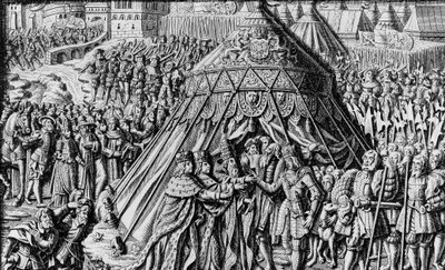 Traktaten i Cambrai 10. desember av Unbekannter Künstler