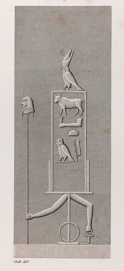 Theben: Karnak, nærbilde av Unbekannt