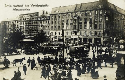 Transportstreiker i Berlin av Unbekannter Künstler