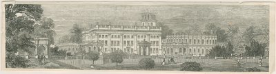 Trentham Hall: tresnittsgravering, og [?midten av 1800-tallet] av Unbekannt