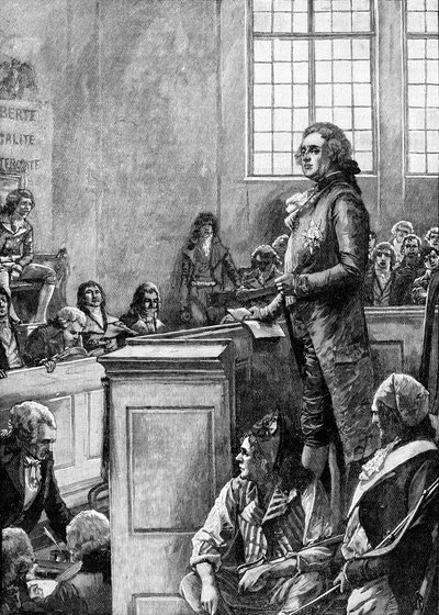 Rettssak mot Ludvig XVI, konge av Frankrike av Unbekannter Künstler