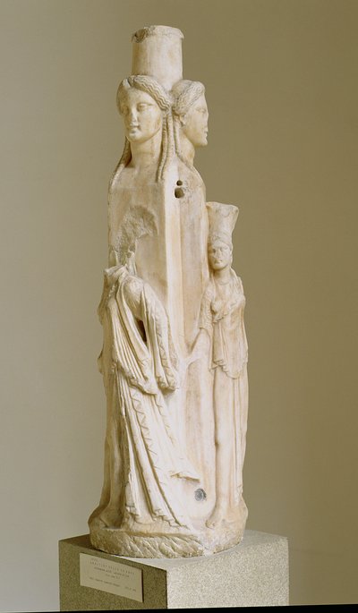 Triform Herm of Hecate, marmorskulptur, loftsperiode, 3. århundre av Unbekannt