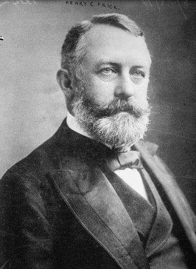 Udatert bilde av Henry C. Frick (s/hvitt bilde) av Benjamin Baud