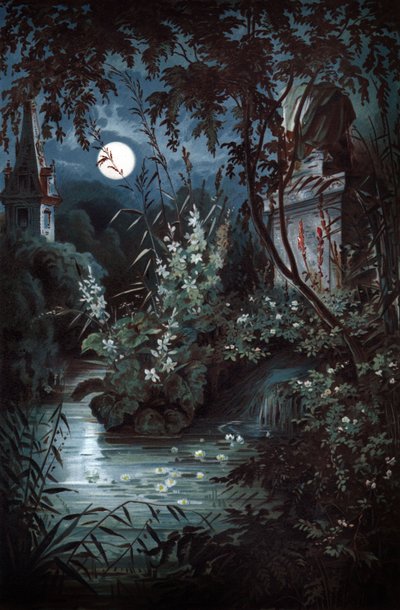 Undine, ca. 1900 (illustrasjon) av Unbekannter Künstler