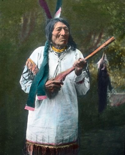 Amerikas forente stater, Portrait of a Native American Medicine Man,, C.1910 (bilde) av Unbekannter Künstler