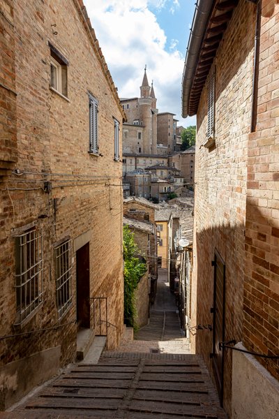 Urbino, sentrum av gamlebyen (bilde) av David Mosé