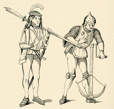 Varlet/Squire og Archer av Unbekannter Künstler