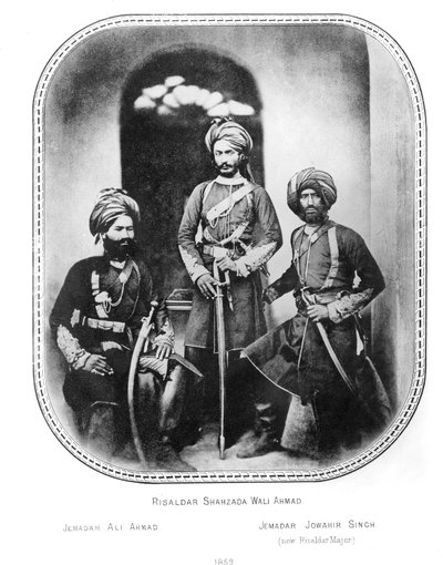 Viceroy's Indian Commisioned Cavalvry-offiserer av Unbekannt