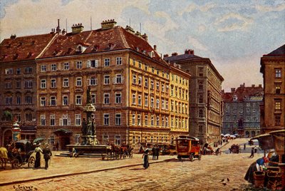 Wien Freiung, tidlig på 1900-tallet (postkort) av Unbekannter Künstler