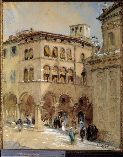 Utsikt over Modene. Akvarell av E. Cappelli. Museo Civico de Modene. av Unbekannter Künstler
