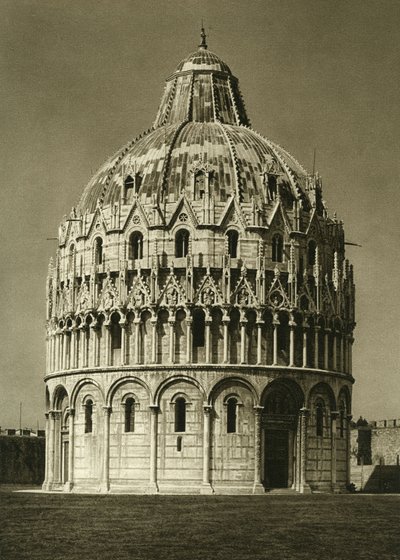 Utsikt over Baptistere i Pisa av Unbekannt