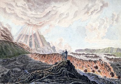 Vulkanutbrudd av Piton de la Fournaise, Réunion Island av Unbekannter Künstler