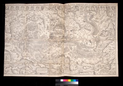 Veggkart over den tyrkiske kampanjen i 1529 av Johann Haselberg (fl.1514–37) og Christoph Zell (d.1590), Nürnberg av Unbekannt