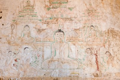 Veggmaleri, Sulamani Pahto, Bagan (bilde) av Unbekannter Künstler