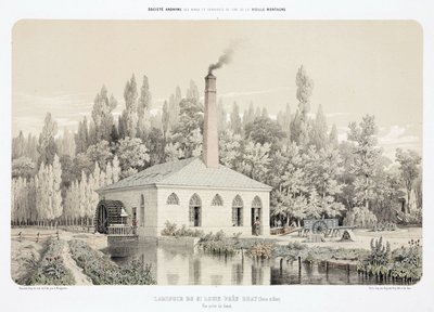Water Power, sinkvalseverk før 1900 (Laminoir), Saint Louis, nær Bray, Frankrike av Unbekannt