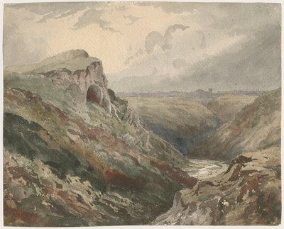Wetton Dale: akvarellmaleri, og [?1800-tallet] av Unbekannt