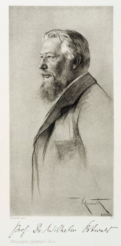 Wilhelm Ostwald , latvisk kjemiker, ca 1910 av Unbekannt