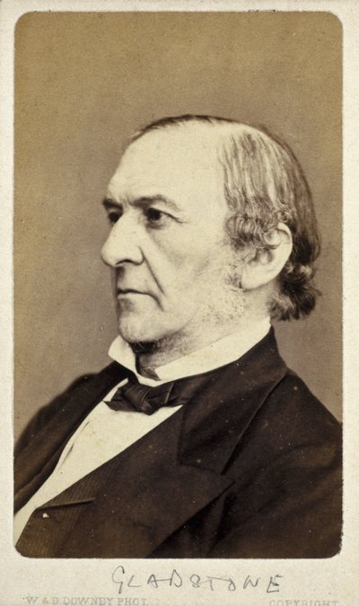 William Ewart Gladstone, engelsk liberal statsmann, ca 1870-tallet av Frederick (attr. to) Barnard