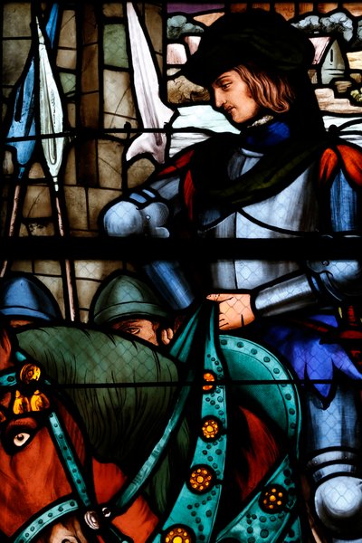 Vindu, Bourges katedral, Frankrike (farget glass) av Unbekannter Künstler