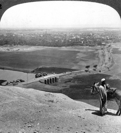 Assiut, den største byen i Øvre Egypt, 1905. av Underwood and Underwood