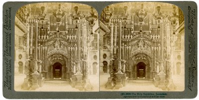 Den hellige gravs kirke, Jerusalem, Palestina, 1897. av Underwood and Underwood