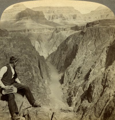 Colorado River, Grand Canyon, Arizona, USA. av Underwood and Underwood