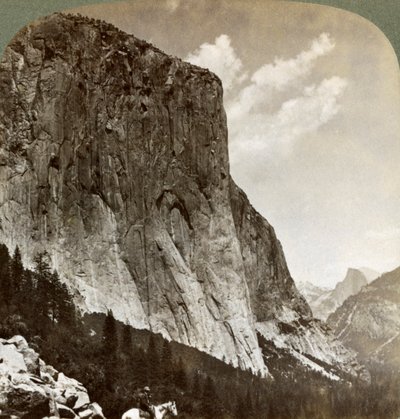 El Capitan and Half Dome, Yosemite Valley, California, USA, 1902 av Underwood and Underwood