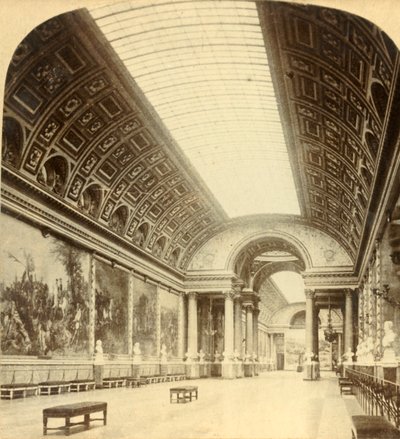Gallery of Battles, Versailles, ca 1900. av Underwood and Underwood