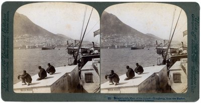 Hong Kong fra havnen, 1901 av Underwood and Underwood