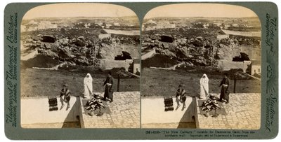 Jerusalem sett fra Damaskus-porten, Palestina, 1901. av Underwood and Underwood