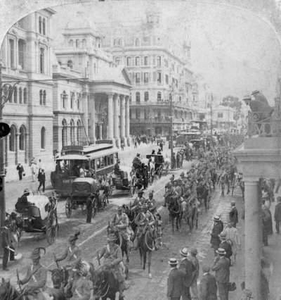 South African Light Horse, Cape Town, Sør-Afrika, 2. boerkrig, 1900 av Underwood and Underwood