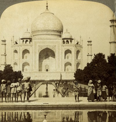 Taj Mahal, Agra, Uttar Pradesh, India. av Underwood and Underwood