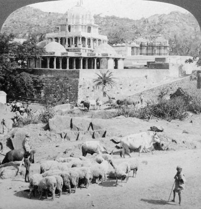 Temples of the Jains, Mount Abu, India, 1902. av Underwood and Underwood