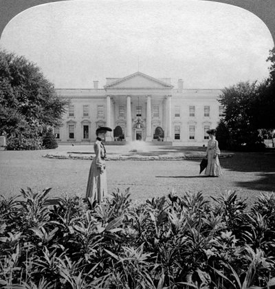 Det hvite hus, Washington DC, USA, sent på 1800-tallet. av Underwood and Underwood
