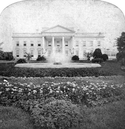 Det hvite hus, Washington, DC, USA, tidlig på 1900-tallet. av Underwood and Underwood