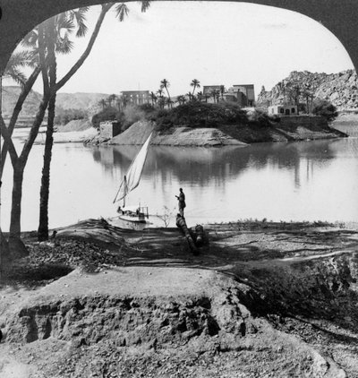 Øya Philae, Egypt, 1905. av Underwood and Underwood