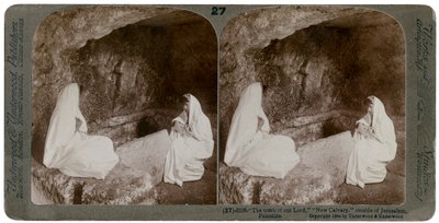 Jesu grav, utenfor Jerusalem, Palestina, 1904. av Underwood and Underwood
