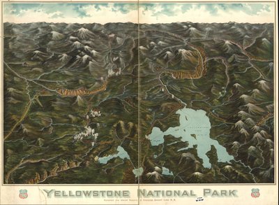 National Park Exhibit, 1972. Også tilgjengelig via Library of Congress-nettstedet som et rasterbilde. 2 eksemplarer av Union Pacific Railroad Company