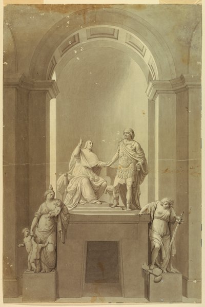 Et gravmonument av Henry Cardinal York (1725-1807) og Charles Edward Stuart, "den unge pretender" (1720-1788) av Unknown